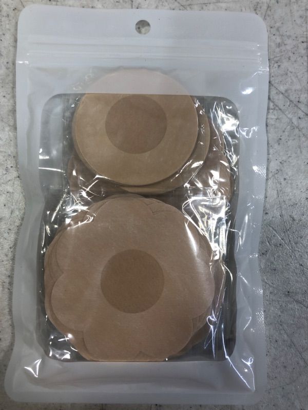 Photo 1 of 40 Pairs Nipple Covers Disposable, Breast Pasties Comfortable & Sexy, Adhesive Satin Petals Pasties for Women