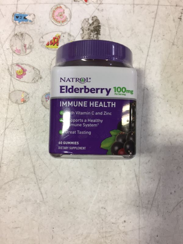 Photo 2 of Elderberry 100 mg with Vitamin C and Zinc, Immune Health, Gummies BEST BY DEC 2022