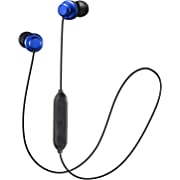 Photo 1 of JVC Wireless Earbud Headphones, Sweat Proof, 5 Hours Long Battery Life, Secure and Comfort Fit with 3 Button Remote - HAFY8BTA (Blue),Medium
