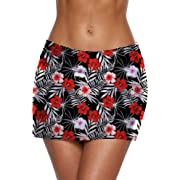 Photo 1 of Alex Vando Womens Swim Skirt Solid Color Waistband Swim Shorts Bathing Suit Bottom
LARGE