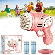 Photo 1 of 23 Hole Bubble Machine for Kids, 2022 New Toy Gift Bubble Gun,Handheld Bubble Maker for Kids,Bubble Blower Machine Toys,Boys Girls Outdoor Indoor Toys Summer Beach Toys (D)
