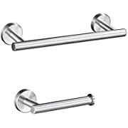 Photo 1 of 
MARMOLUX ACC Hand Towel Holder for Bathroom 2 Piece-12 Inch Towel Bar and Toilet Paper Holder Stainless Steel Wall Mounted Towel Racks Towel Hanger Bathroom Hardware Set Steel Brushed
