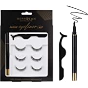 Photo 1 of BEPHOLAN 3 Pairs False Eyelashes Eyeliner Glue Kit, Prefect 3D Effect Faux Mink Lashes, Synthetic Fiber Material Strip Fake Eyelashes, XMZ226
