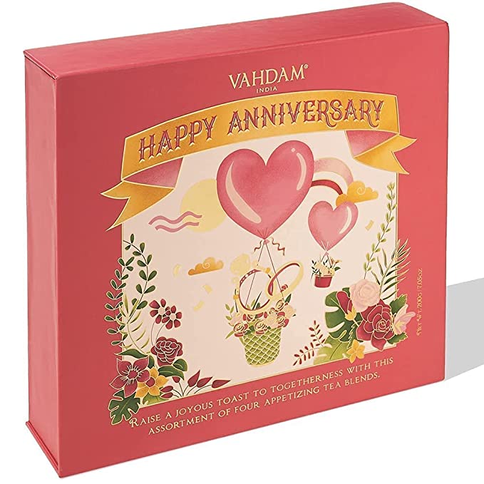 Photo 1 of Anniversary Tea Gift For Women & Men, OPRAH'S FAVORITE BRAND - 4 TEAS, 100 SERVINGS - Award Winning Aniversary Gift for Couple