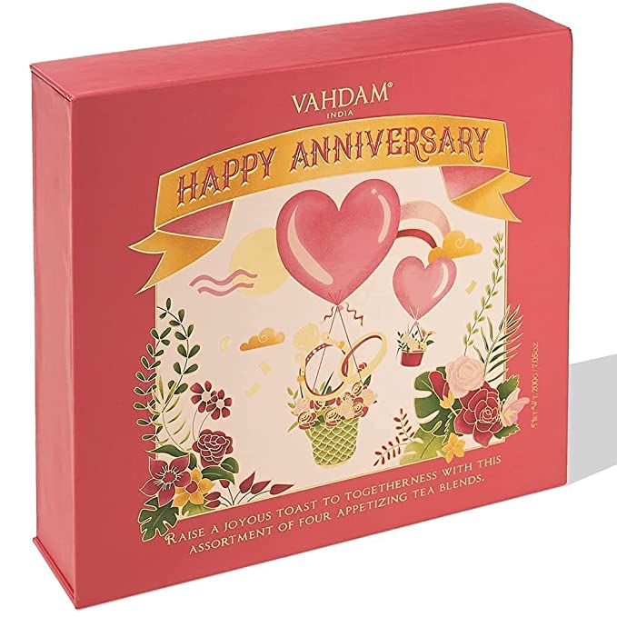 Photo 1 of Anniversary Tea Gift For Women & Men, OPRAH'S FAVORITE BRAND - 4 TEAS, 100 SERVINGS - Award Winning Aniversary Gift for Couple
