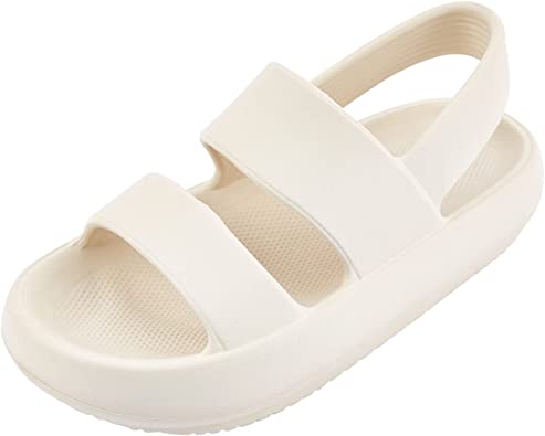 Photo 1 of AUSLAND Women's Flat Sandals Two Strap, Casual Dress Comfy Sandals Slingback Open-toe 90121***SIZE 7.5