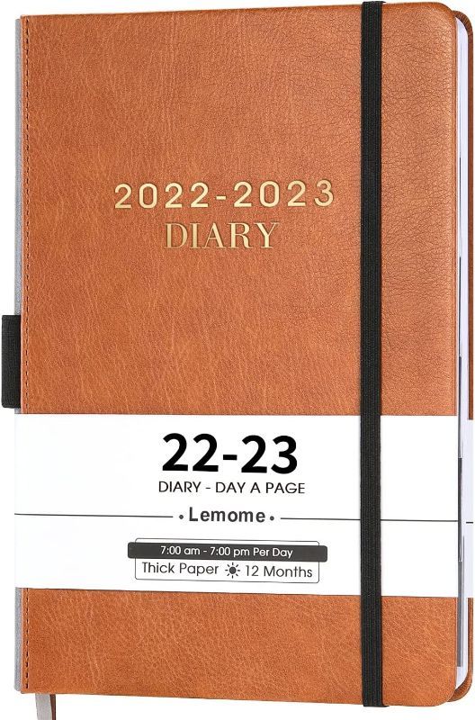 Photo 1 of 2022-2023 Diary - 2022-2023 Diary Planner/Appointment Book 5-3/4" x 8-1/2", July 2022 - June 2023, Daily Planner with Monthly Tabs, Inner Pocket/Pen Loop/Bookmarks