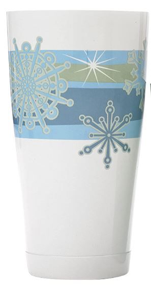 Photo 1 of Barfly Holiday Snowflakes Cocktail Shaker Tin Set
