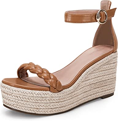 Photo 1 of Womens Wedge Platform Espadrille Sandals Woven Ankle Buckle Strap Adjustable Summer Open Toe Slingback Shoes
SIZE 9
