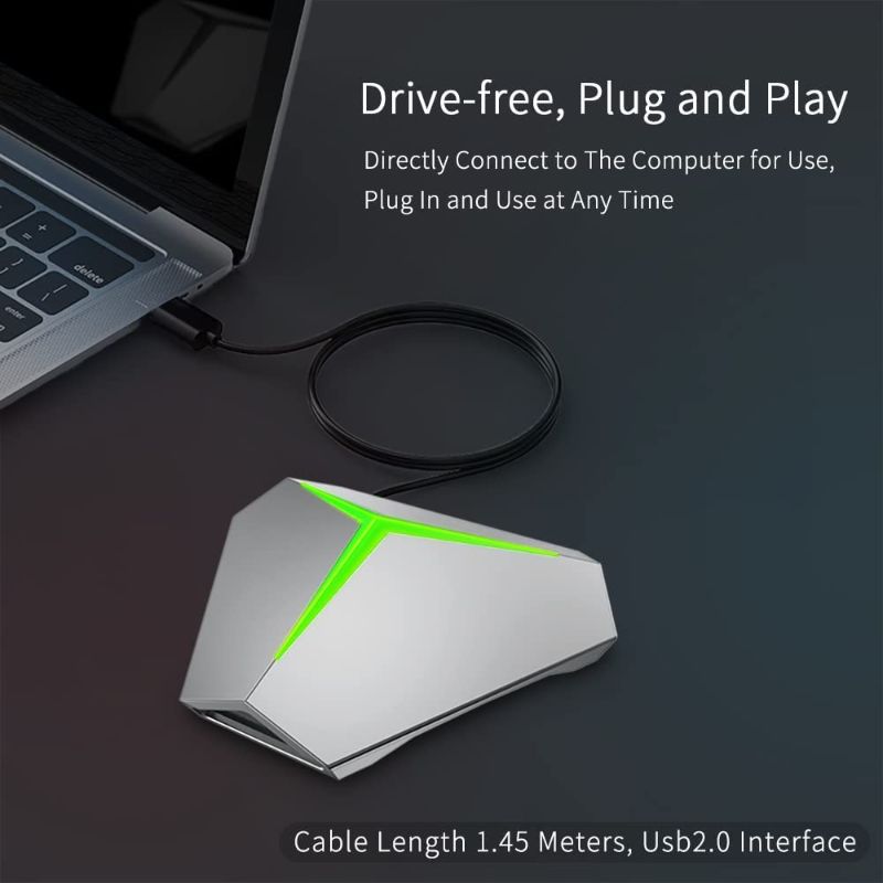 Photo 1 of Computer Microphone (USB2.0 Port), Plug & Play Desktop Gaming Microphone with Led Light, Compatible with Windows/Mac for YouTube,Skype,Recording,Games.
