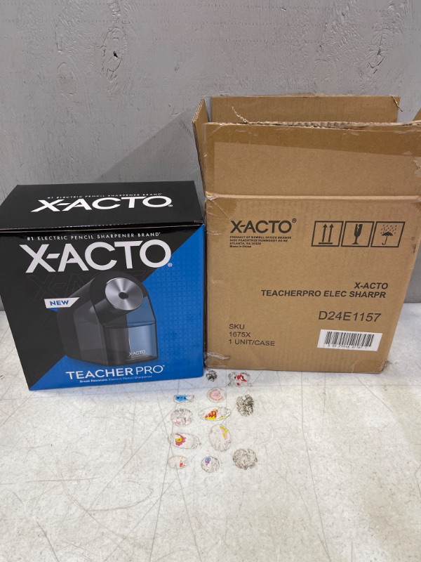 Photo 2 of X-ACTO® TeacherPro® Classroom Electric Pencil Sharpener, Blue
