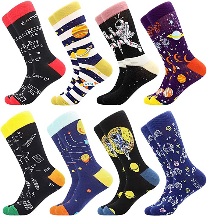 Photo 1 of Funny Socks for Men & Women ,Fun Socks ,Crazy Colorful Cool Novelty Cute Dress Socks ,Food Animal Space Socks
