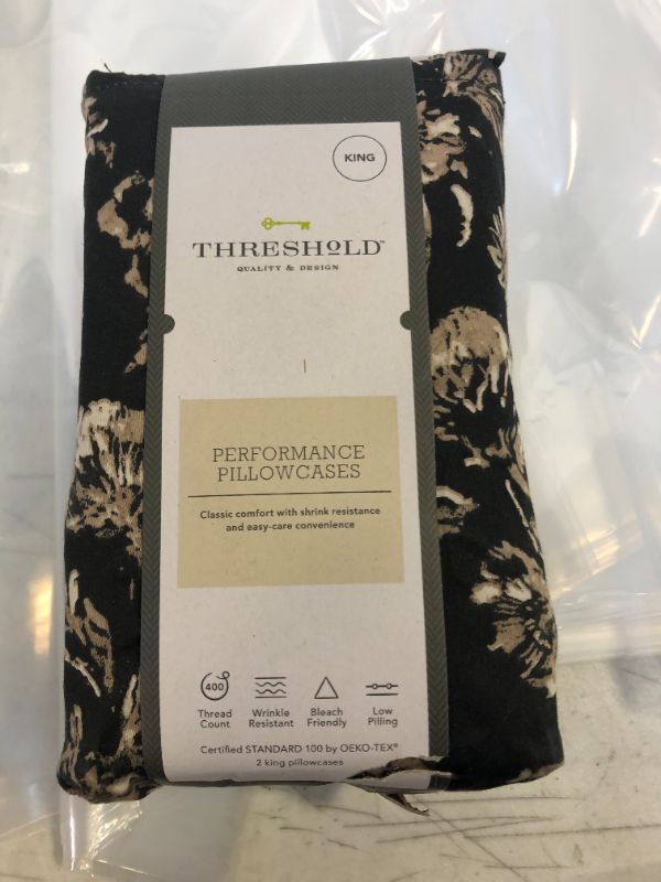 Photo 1 of 400 Thread Count Performance Printed Pillowcase Set - Threshold KING SIZE 