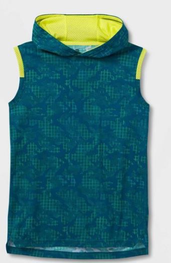 Photo 1 of Boys' Sleeveless Printed T-Shirt - All in Motion BOYS SIZE MEDIUM 8-10