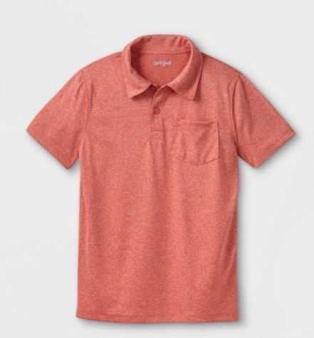 Photo 1 of Boys' Performance Short Sleeve Polo Shirt - Cat & Jack BOYS SIZE SMALL 6-7