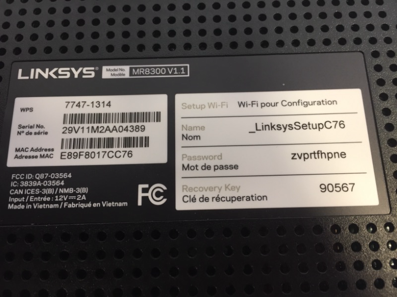 Photo 4 of Linksys Mesh Wifi 5 Router, Tri-Band, 2,000 Sq. ft Coverage, Supports Guest WiFi, Parent Control, 20+ Devices, Speeds up to (AC2200) 2.2Gbps - MR8300
