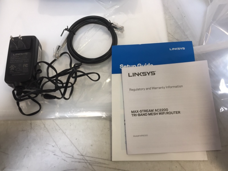 Photo 3 of Linksys Mesh Wifi 5 Router, Tri-Band, 2,000 Sq. ft Coverage, Supports Guest WiFi, Parent Control, 20+ Devices, Speeds up to (AC2200) 2.2Gbps - MR8300
