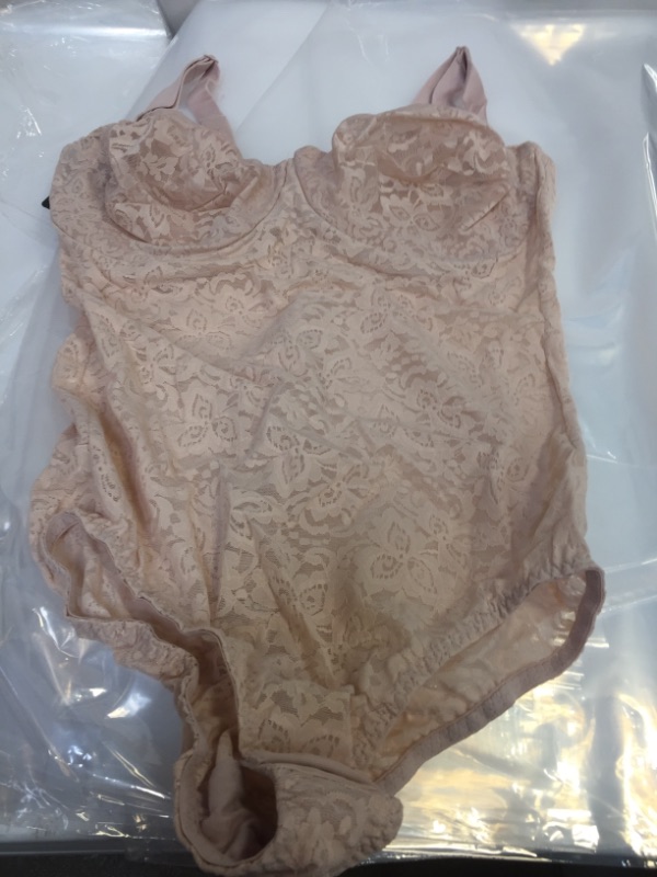 Photo 2 of Bali Women’s Shapewear Firm Control Lace ‘N Smooth Built-in Bra Body Shaper Fajas DF8L10 SIZE 38D
