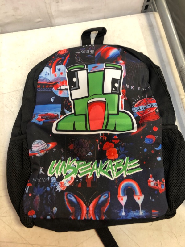 Photo 1 of 17 Inches Multifunction Printing Backpack, High Capacity Casual Cartoon Laptop Backpack, Travel Outdoor School, Unisex
