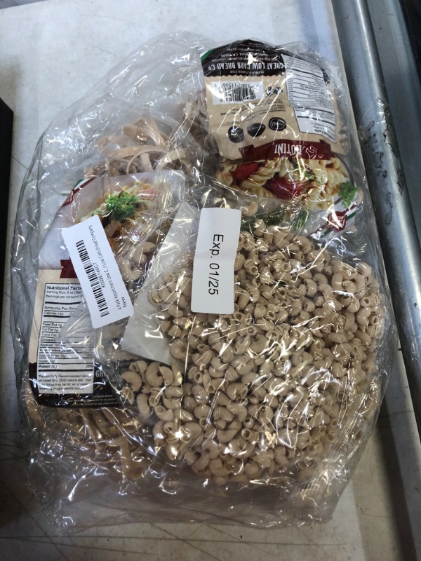 Photo 1 of 4 Pack Assortment Low Carb Pasta, Fettuccine, Rotini, Penne, and Elbows, Great Low Carb Bread Company EXP 1/25
FACTORY SEALED