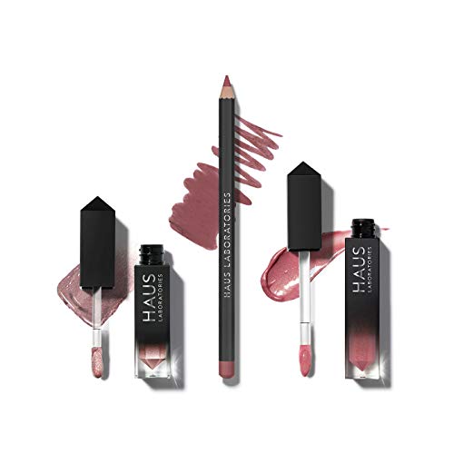 Photo 1 of HAUS LABORATORIES By Lady Gaga: HAUS OF COLLECTIONS | ($64 Value) Makeup Kit with Bag, Liquid Eyeshadow, Lip Liner Pencil, and Lip Gloss Available in 13 Sets, Vegan & Cruelty-Free | 3-Piece Value Set