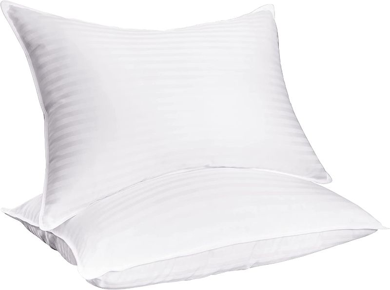 Photo 1 of Aorc Luxury Hotel Collection Pillows for Sleeping,Queen Size Set of 2,Soft and Comfy,Breathable Gel Fiber Fill Pillow for Side and Back Sleepers