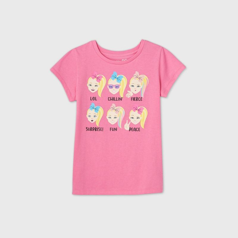 Photo 1 of Girls' JoJo Siwa Short Sleeve Graphic T-Shirt GIRLS' SIZE SMALL