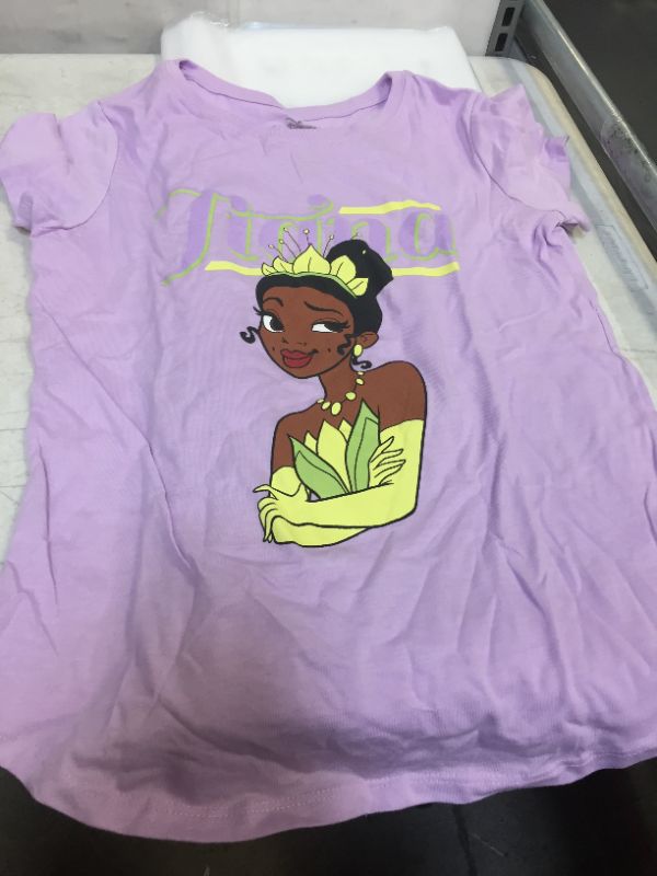 Photo 2 of Girls' Disney Princess Tiana Short Sleeve Graphic T-Shirt GIRLS' SIZE XL