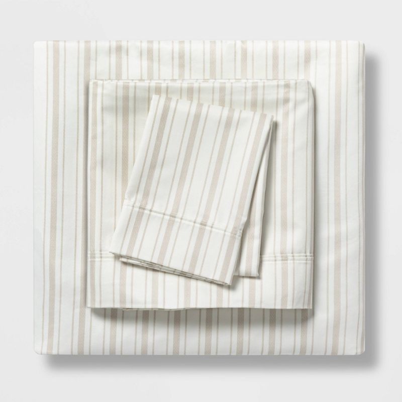 Photo 1 of 400 Thread Count Striped Performance Sheet Set - Threshold™
, SIZE TWIN XL 