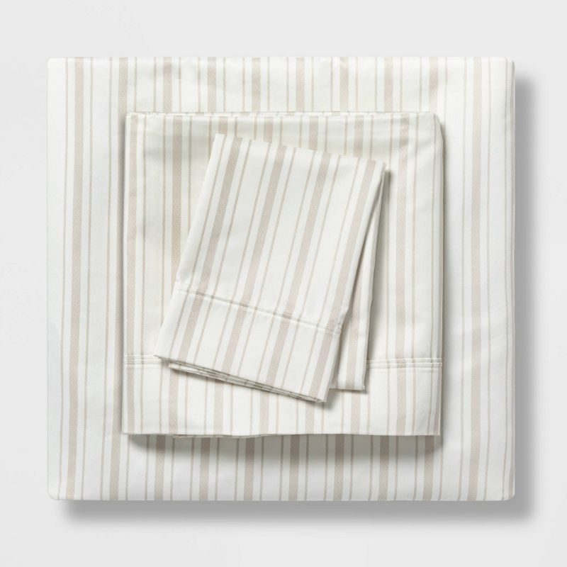 Photo 1 of 400 Thread Count Striped Performance Sheet Set - Threshold™
, QUEEN 