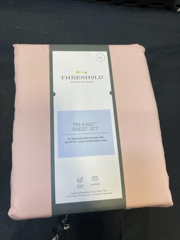 Photo 2 of 500 Thread Count Tri-Ease Solid Sheet Set - Threshold™
, FULL 