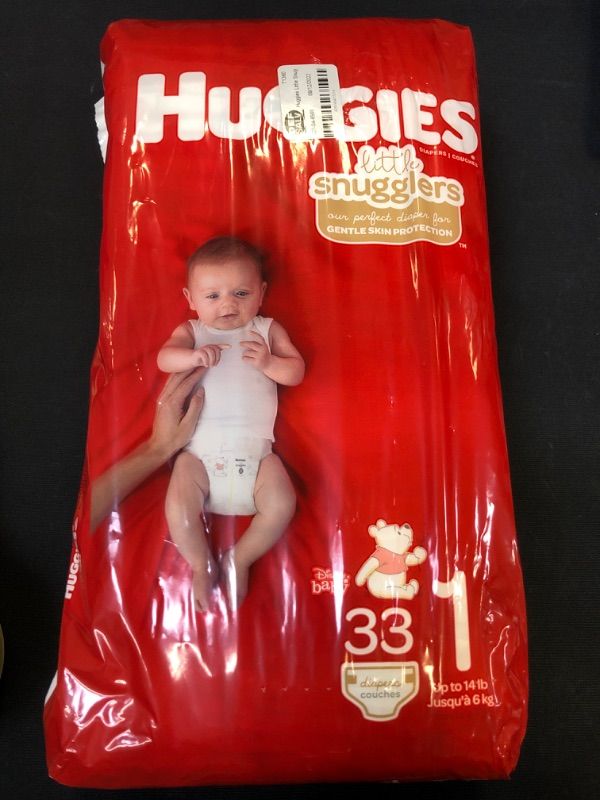 Photo 2 of Huggies Little Snugglers Baby Diapers  SIZE 1  UP TO 14LBS 