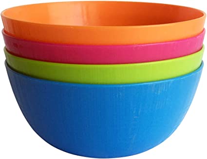 Photo 1 of Greenandlife Unbreakable Cereal Bowls - 24 OZ Lightweight Plastic Rice/Snack/Dessert Bowls 4 - Dishwasher & Microwave Safe - Rice,Snack Bowls, Non-toxin for Kids,Toddler & Adult