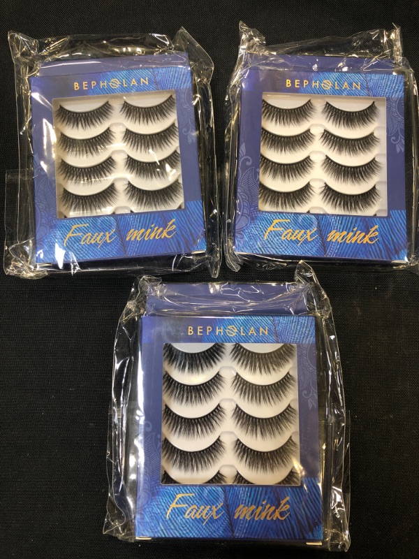 Photo 1 of 3 COUNT OF BEPHOLAN FAUX MINK EYELASHES