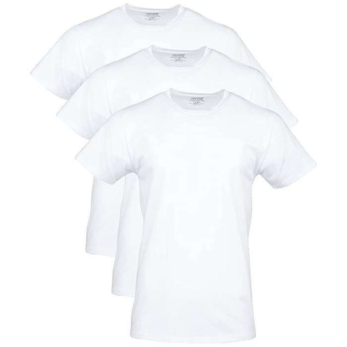 Photo 1 of Gildan Men S Short Sleeve Cotton Stretch Crew T-Shirts 3-Pack
Size: MD
