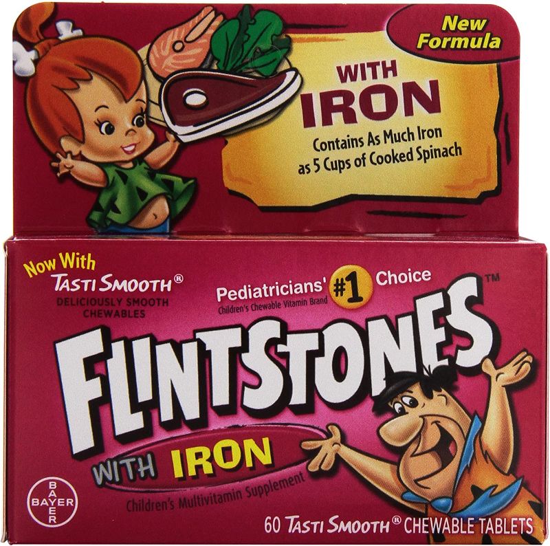 Photo 1 of 2x Flintstones Multi Vitamins With Iron, 60 ct
Best By: Oct 2023