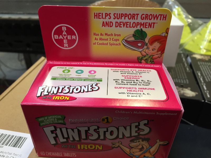 Photo 2 of 2x Flintstones Multi Vitamins With Iron, 60 ct
Best By: Oct 2023