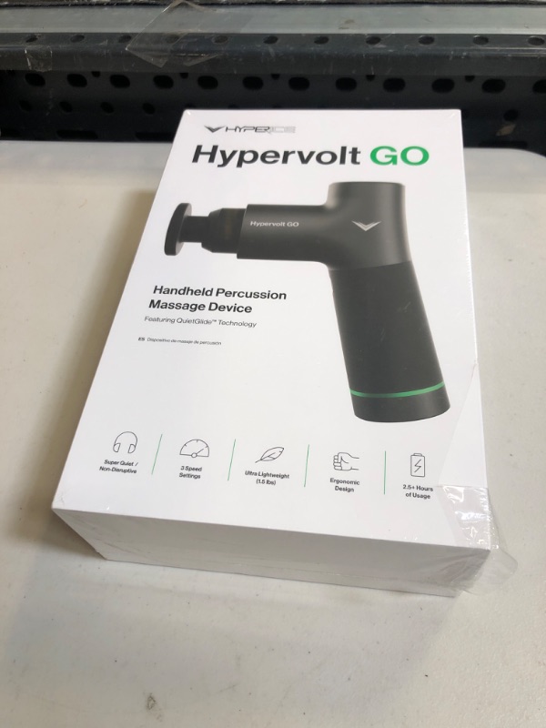 Photo 3 of Hyperice Hypervolt GO - Deep Tissue Percussion Massage Gun - Take Pain Relief and Sore Muscle Recovery on The GO with This Surprisingly Powerful, Whisper-Quiet Portable Handheld Electric Massager.
SEALED 