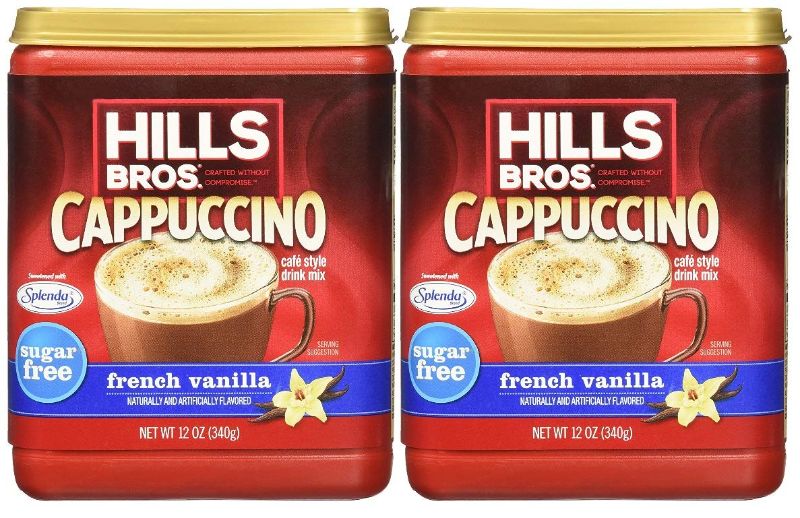 Photo 1 of 
Hills Bros. Instant Cappuccino Mix, Sugar-Free French Vanilla Cappuccino Mix ââ‚¬â€œEasy to Use, Enjoy Coffeehouse EXP 9/22