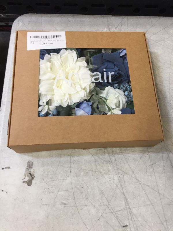 Photo 3 of Apeair Artificial Flower Combo Box, 18 Pcs Navy Blue|White Decorations Fake Flowers