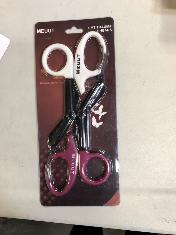 Photo 2 of 2 Pack EMT Trauma Shears with Carabiner-7.5" Bandage Scissors Medical Shear