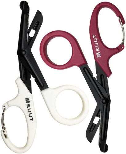 Photo 1 of 2 Pack EMT Trauma Shears with Carabiner-7.5" Bandage Scissors Medical Shear