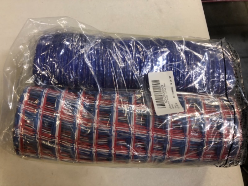 Photo 1 of 2 rolls deco mesh metallic foil mesh  