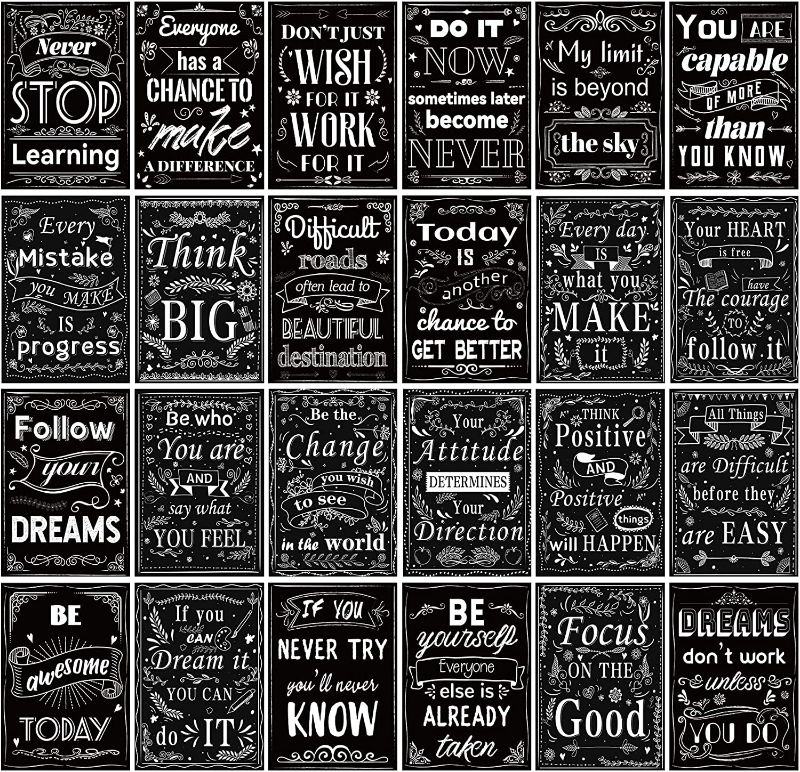 Photo 1 of 24 Motivational Posters for Classroom Decor, Growth Mindset Poster Bulletin Board Decorations, Teacher Classroom Office Supplies, Inspirational Wall Art, Positive Posters for Elementary/High School
