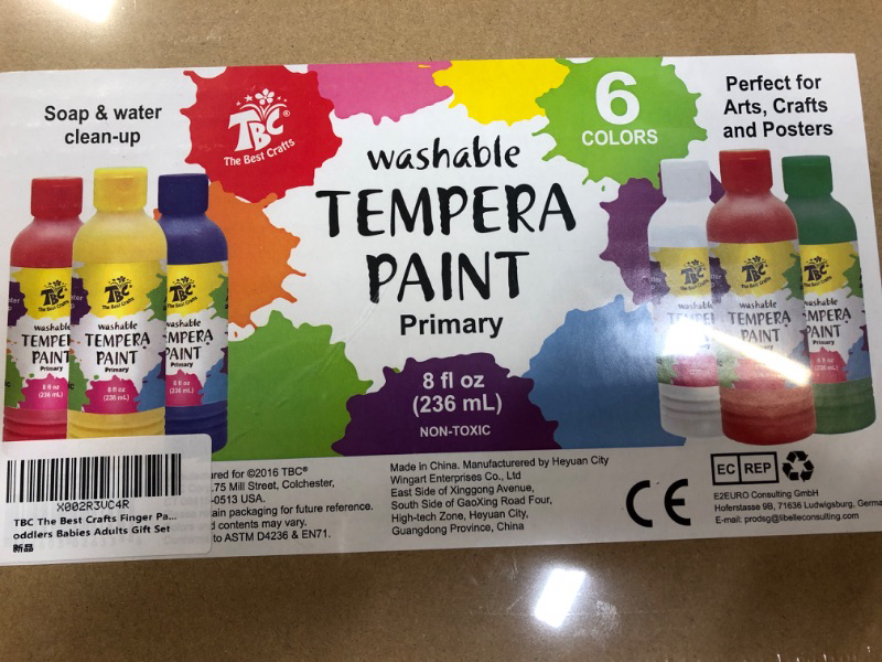 Photo 2 of Colorations unisex child Tempera art paints, Assorted Set, 8 Fl Oz Pack of 6 US

