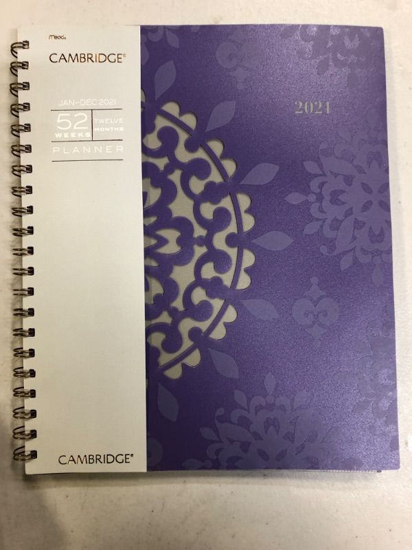 Photo 2 of 2021 Weekly & Monthly Planner by Cambridge, 8-1/2" x 11", Large