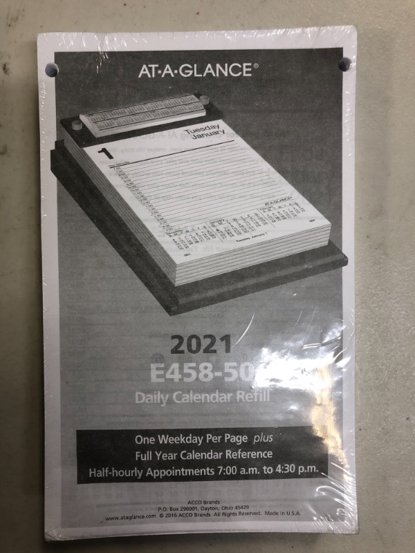 Photo 2 of At-a-glance Pad Style Desk Calendar Refill, 5 x 8, 2021