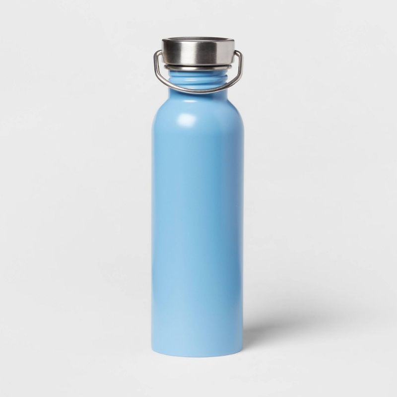 Photo 1 of 24oz Stainless Steel Single Wall Non-Vacuum Chug Water Bottle - Room Essentials™ BLUE
2 PCK