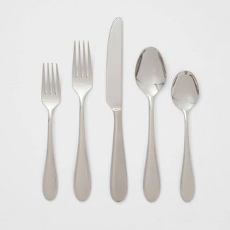 Photo 1 of 20pc Luxor 18/10 Stainless Steel Flatware Set - Threshold Signature™