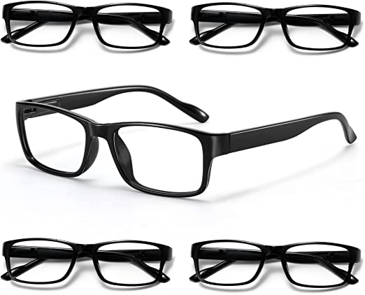 Photo 1 of 5 Pairs Reading Glasses For Women Blue Light Blocking?Men's and Women's Computer Glasses Comfort Spring Hinge Readers
